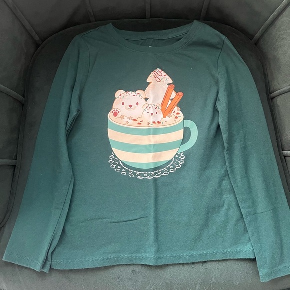 Cat & Jack Kids Green Long Sleeve Shirt - Picture 2 of 4